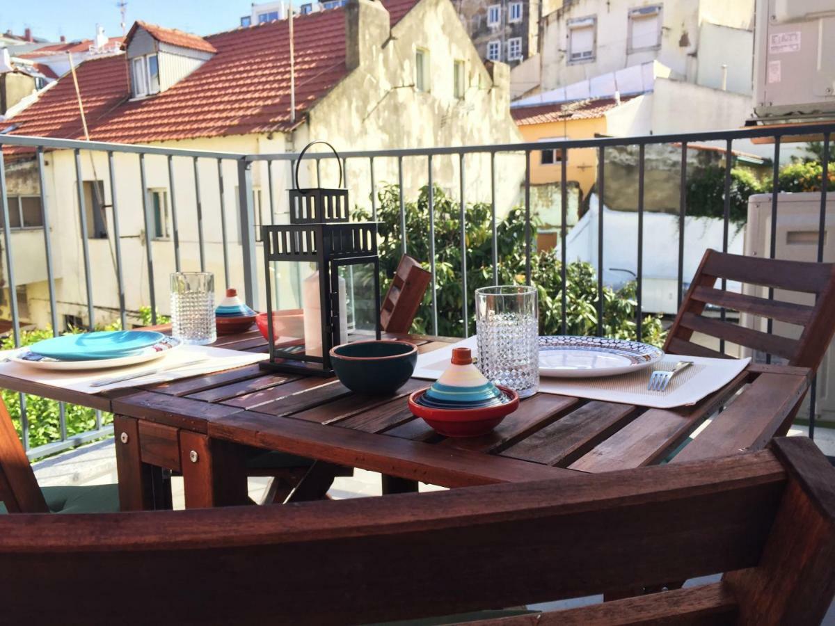 Ferienwohnung Apt Lumineux Terrasse Principe Real Lisboa Exterior foto